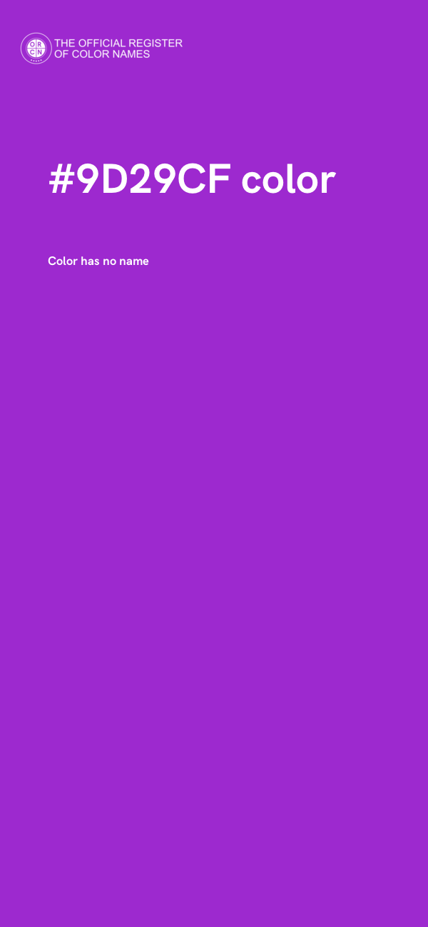 #9D29CF color image