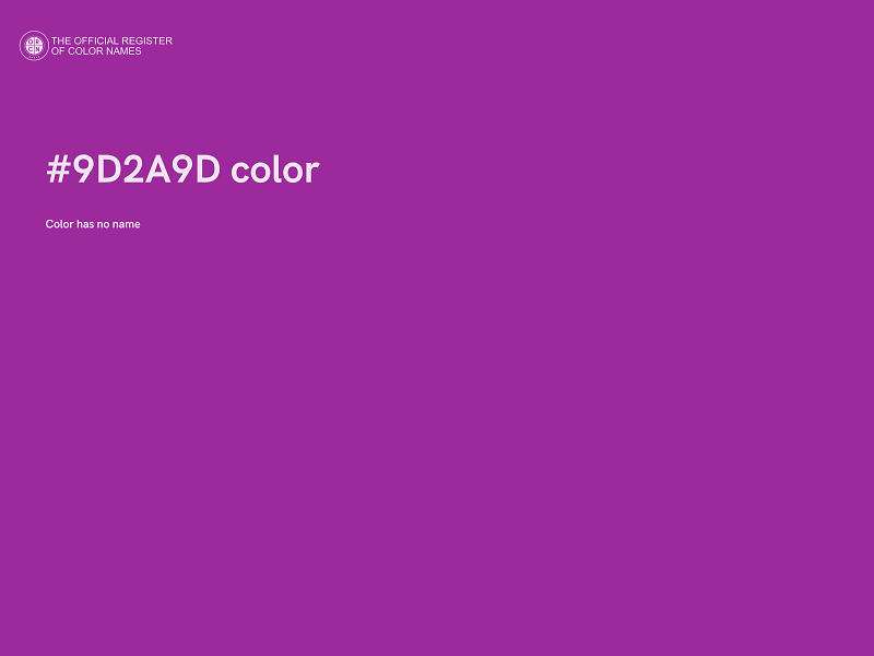 #9D2A9D color image