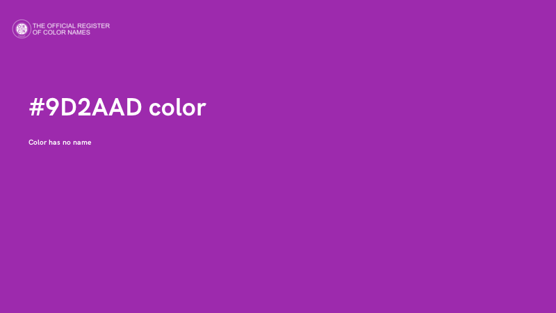 #9D2AAD color image