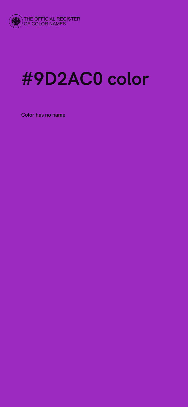#9D2AC0 color image