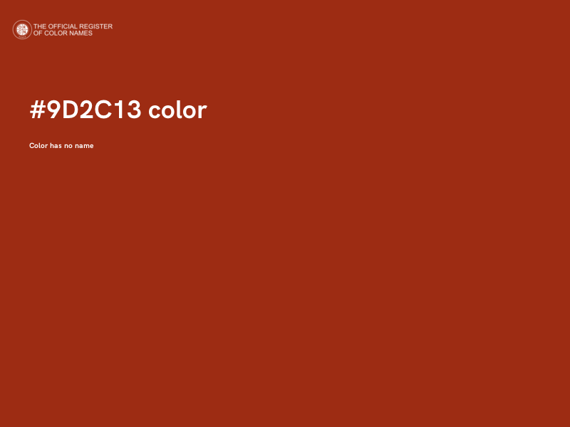 #9D2C13 color image