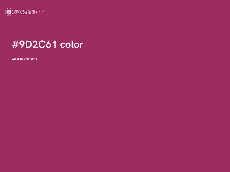 #9D2C61 color image