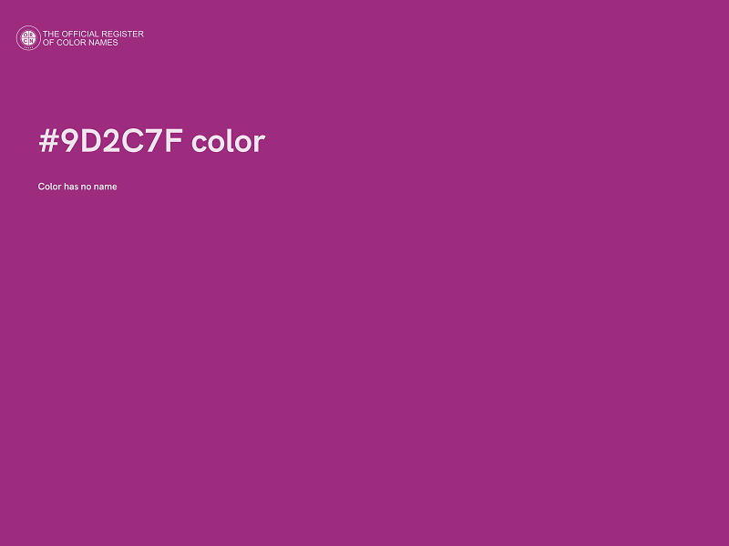 #9D2C7F color image