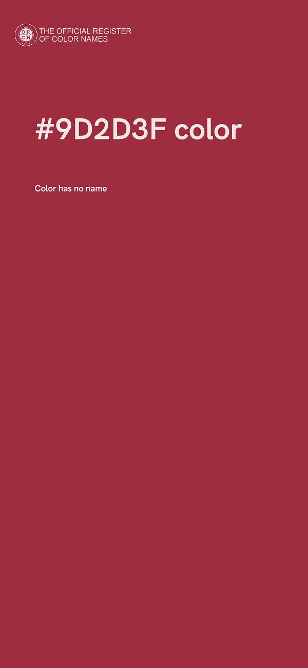 #9D2D3F color image