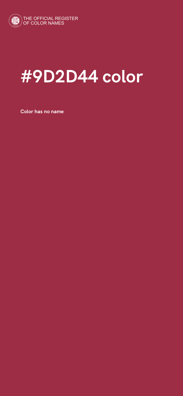 #9D2D44 color image