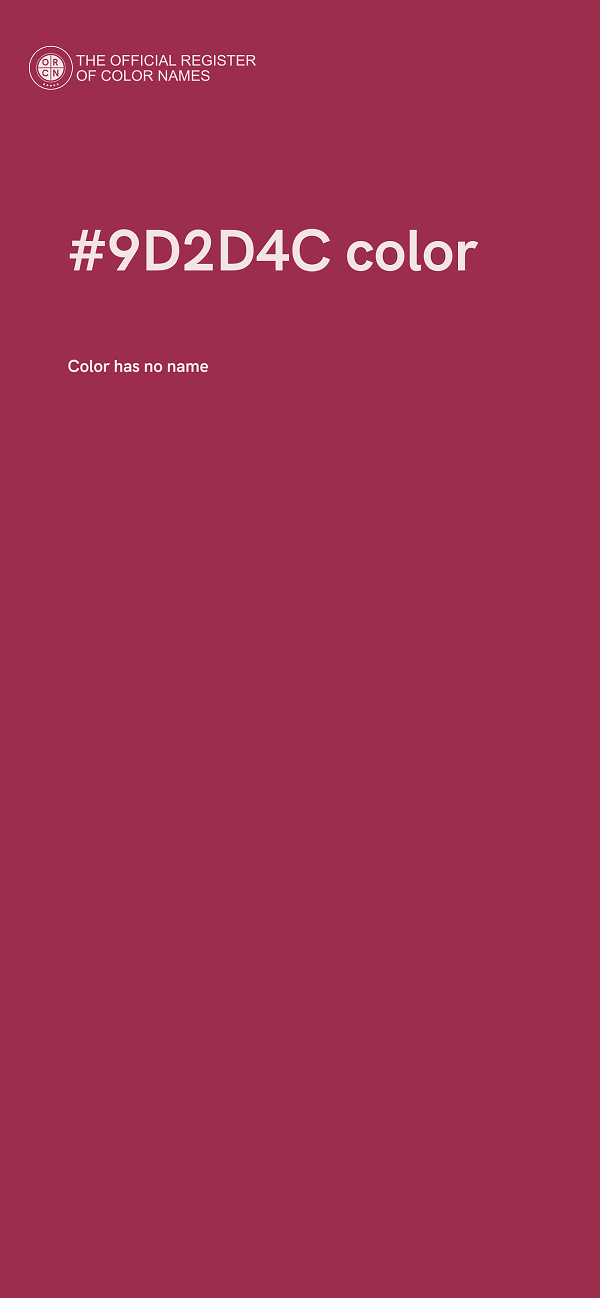 #9D2D4C color image