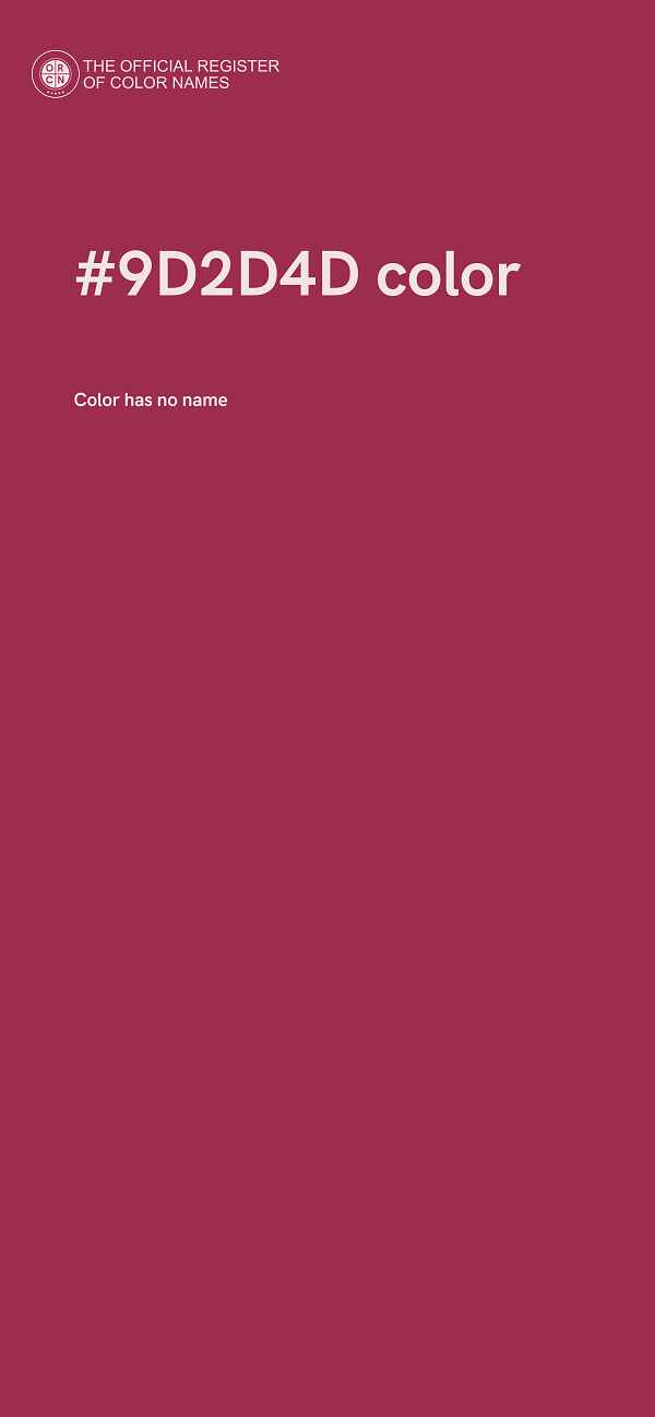 #9D2D4D color image