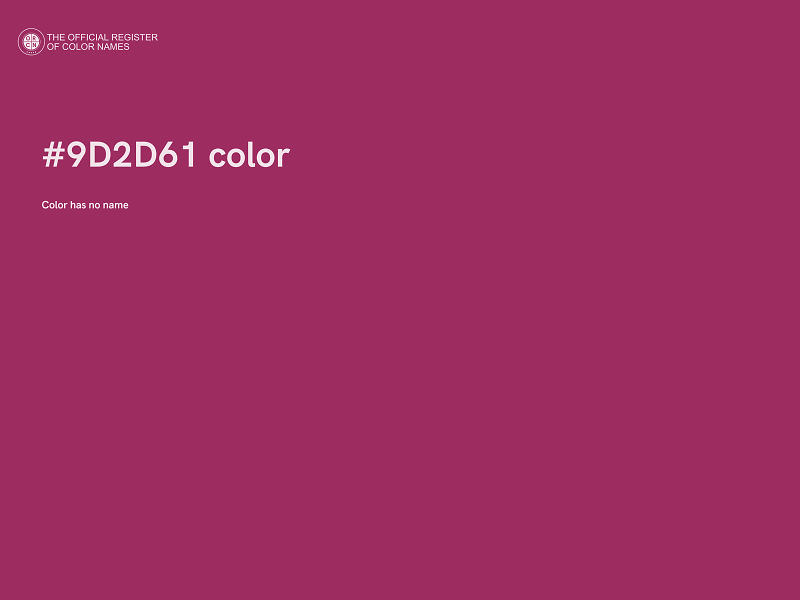 #9D2D61 color image