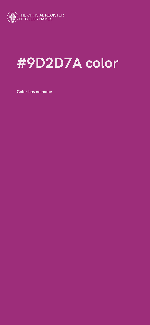 #9D2D7A color image