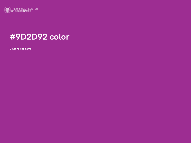 #9D2D92 color image