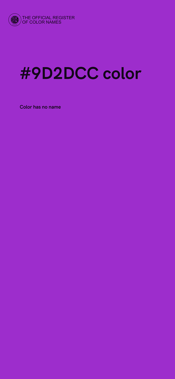 #9D2DCC color image