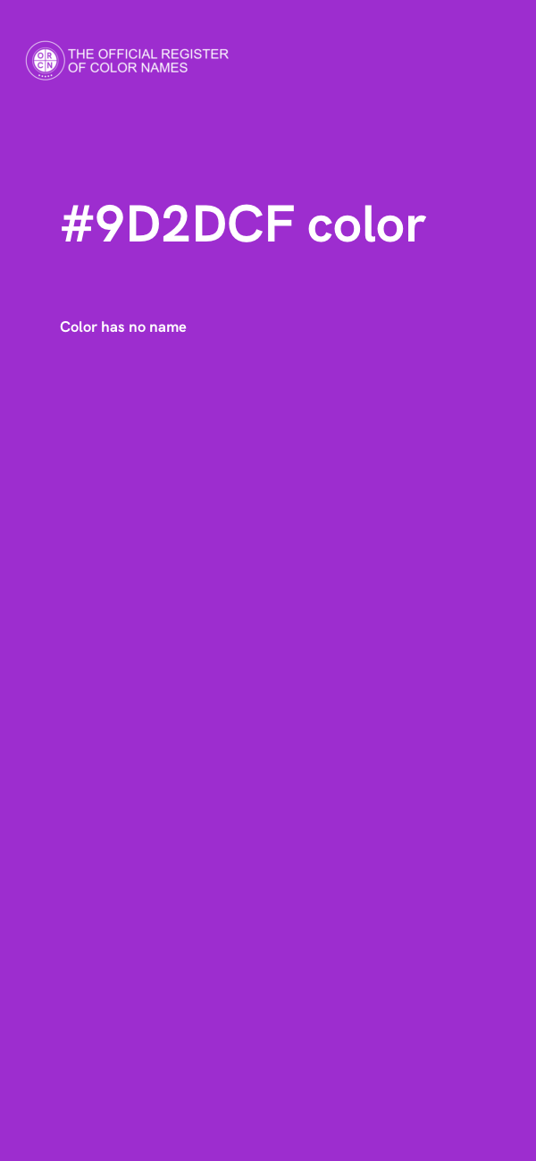 #9D2DCF color image