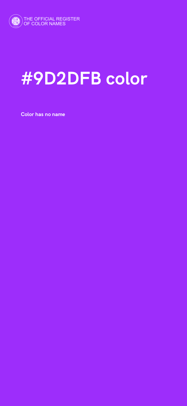 #9D2DFB color image