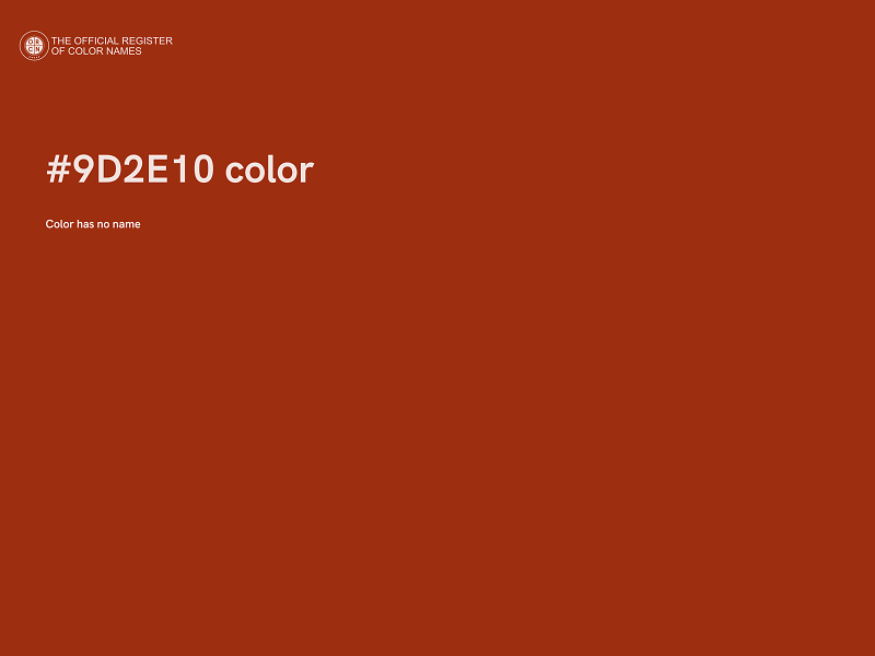#9D2E10 color image