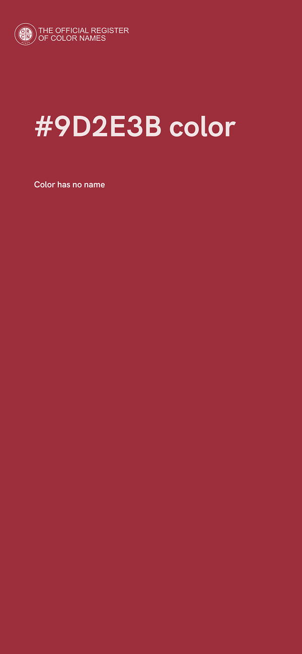#9D2E3B color image