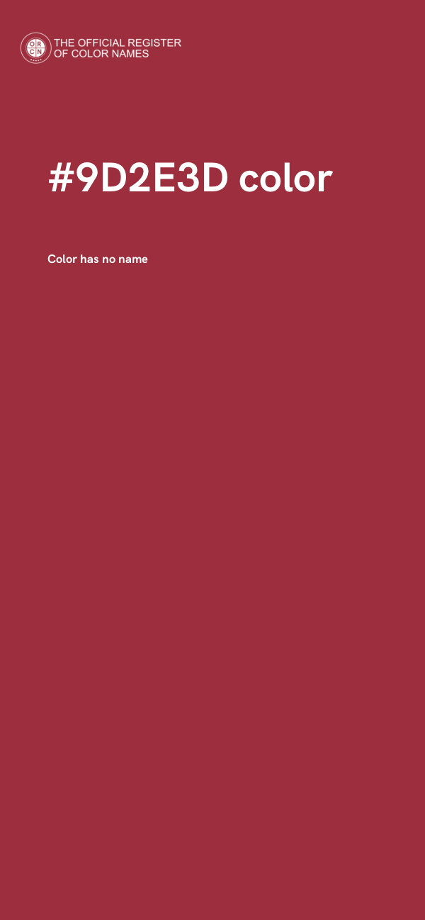 #9D2E3D color image