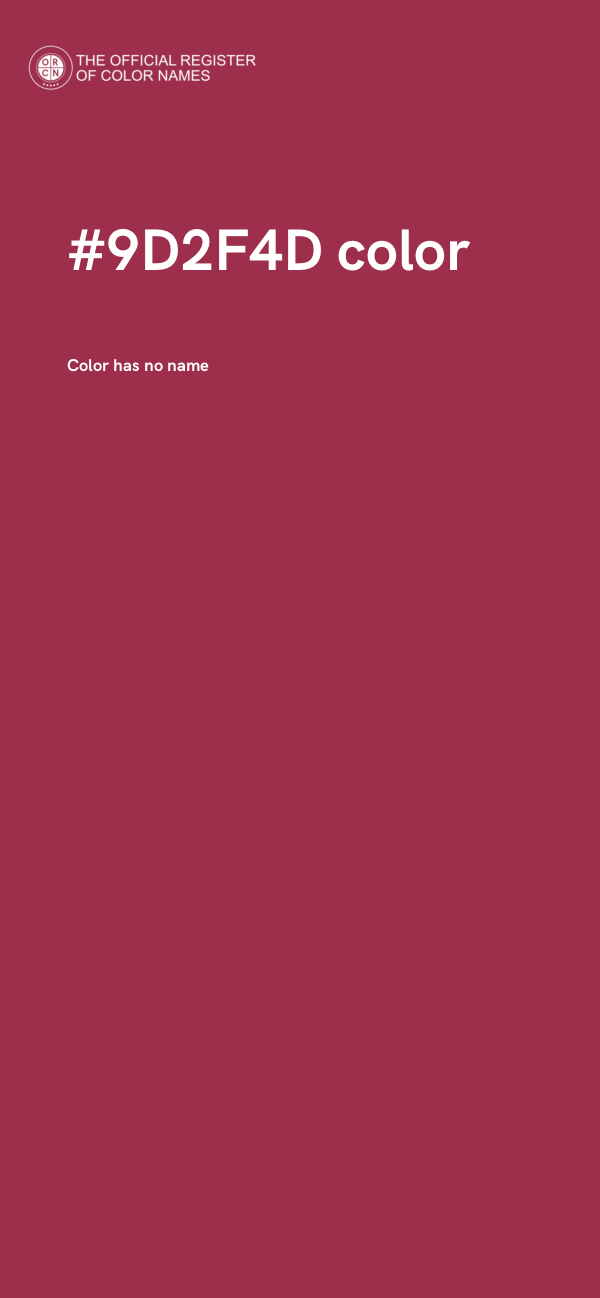 #9D2F4D color image