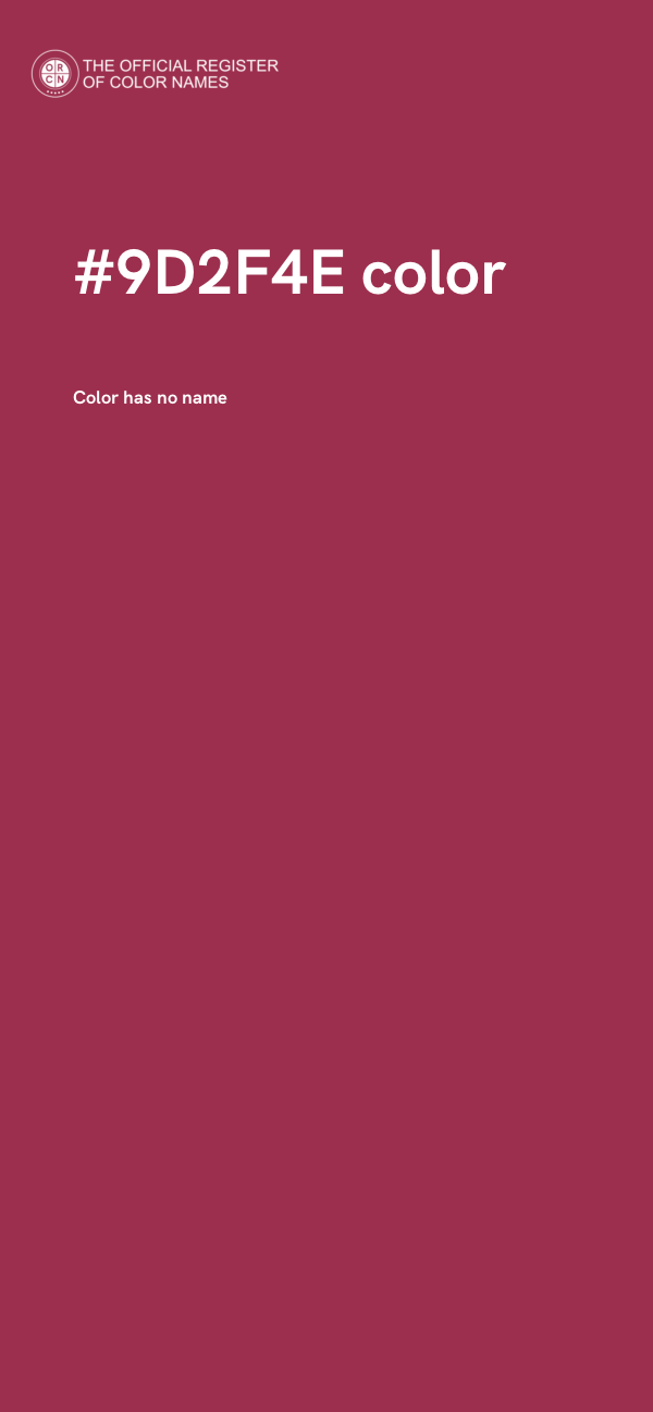 #9D2F4E color image