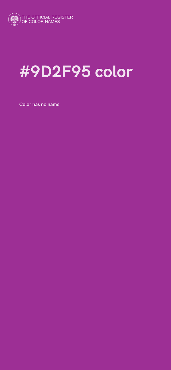 #9D2F95 color image