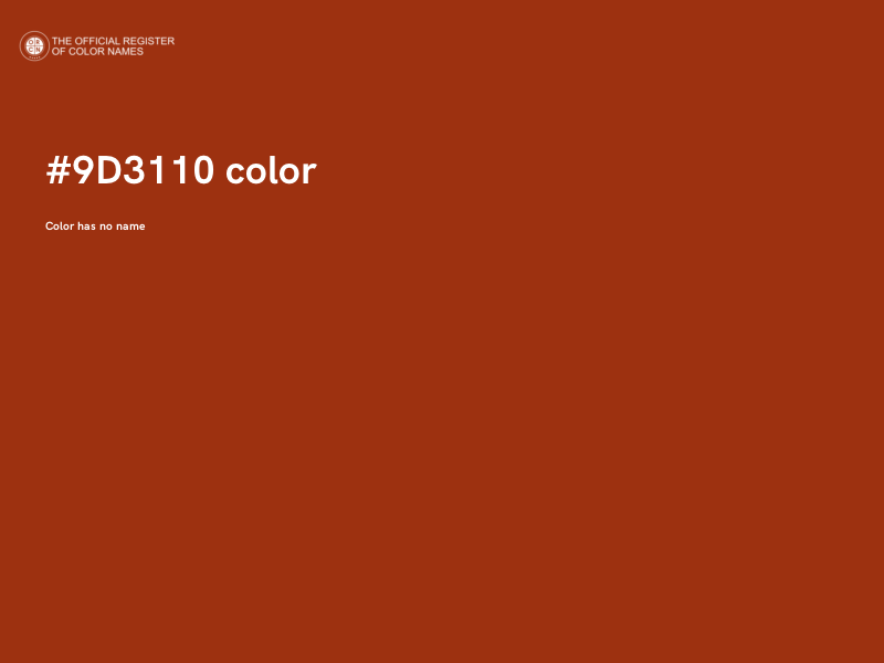 #9D3110 color image
