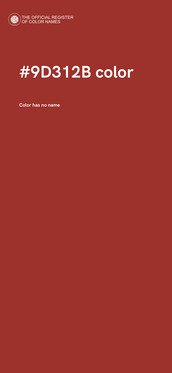#9D312B color image