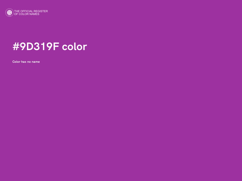#9D319F color image