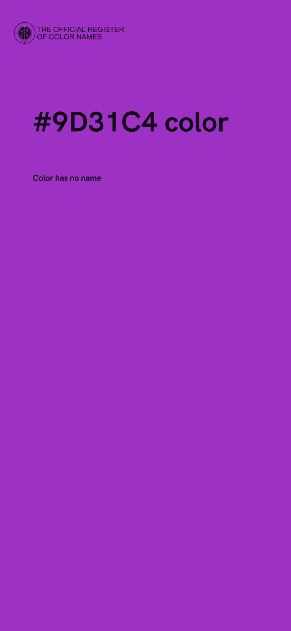 #9D31C4 color image