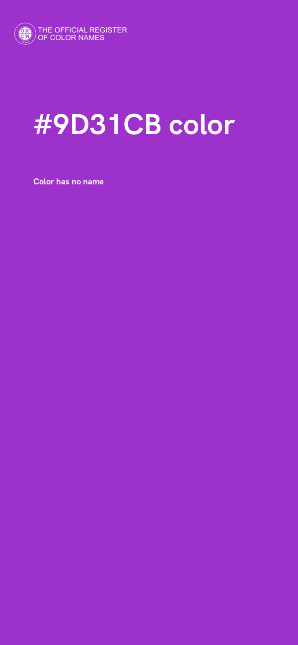 #9D31CB color image