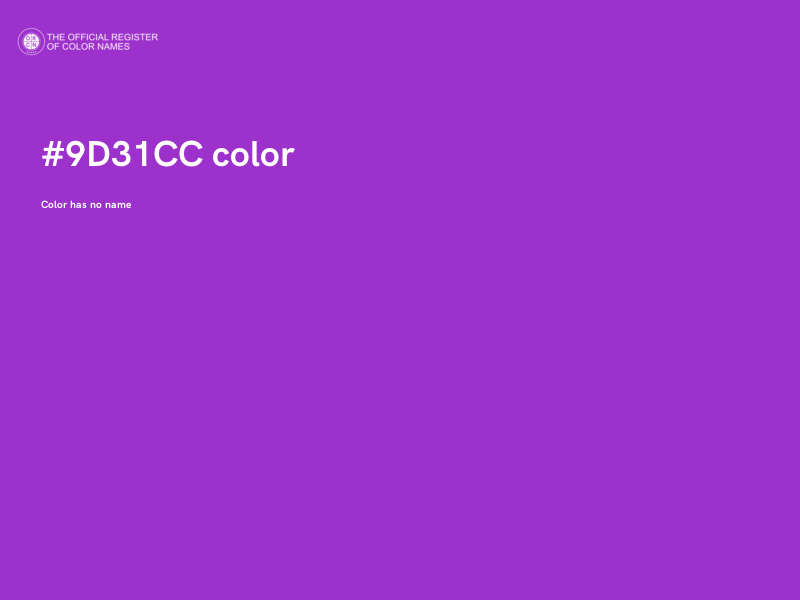 #9D31CC color image