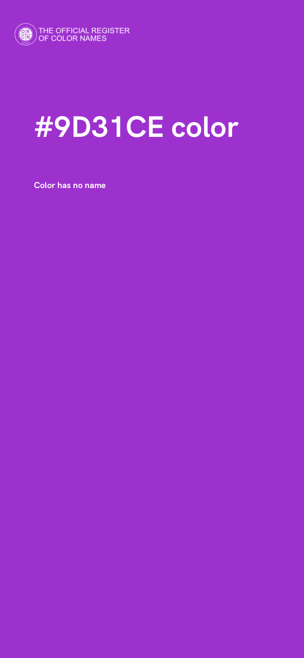 #9D31CE color image