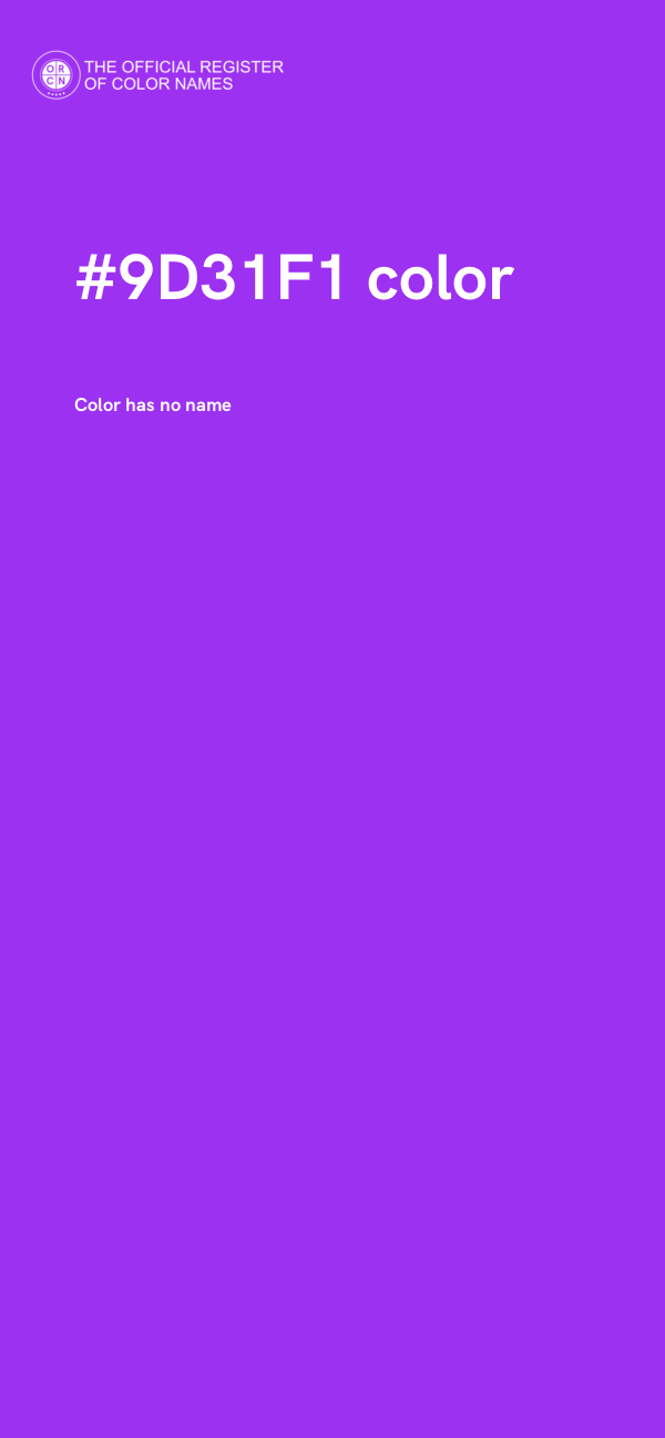#9D31F1 color image