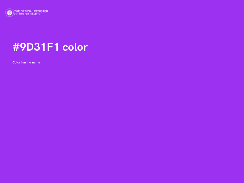 #9D31F1 color image