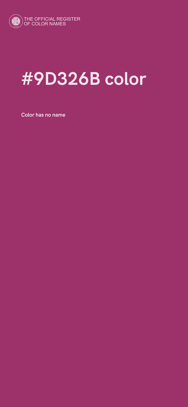 #9D326B color image