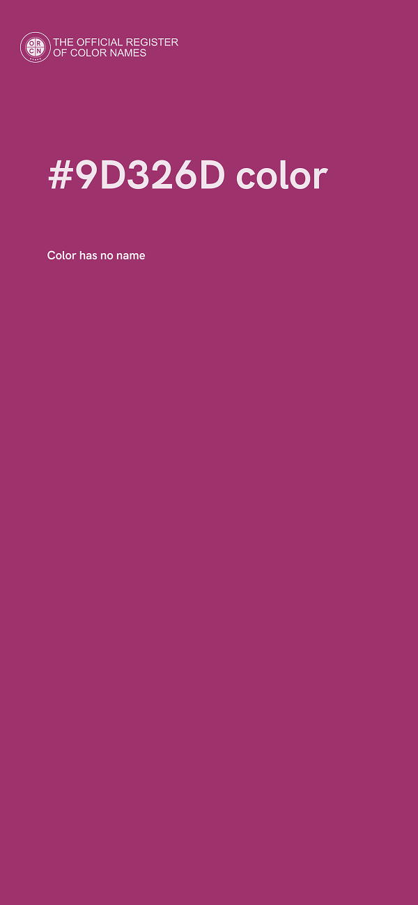 #9D326D color image