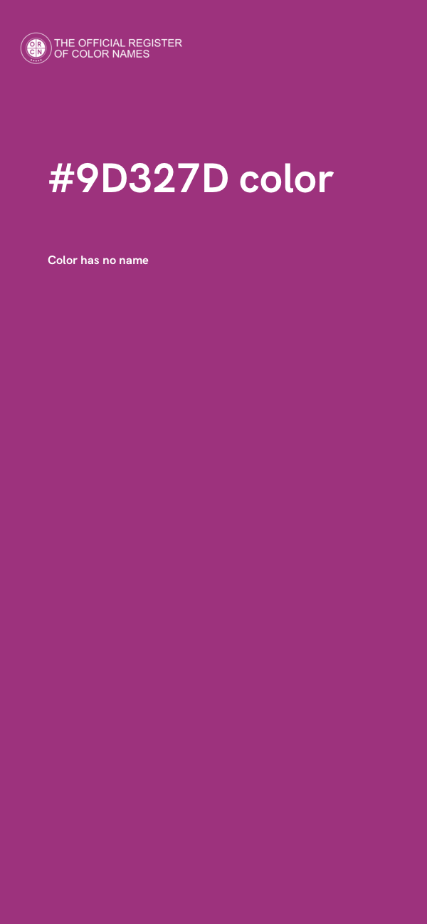 #9D327D color image
