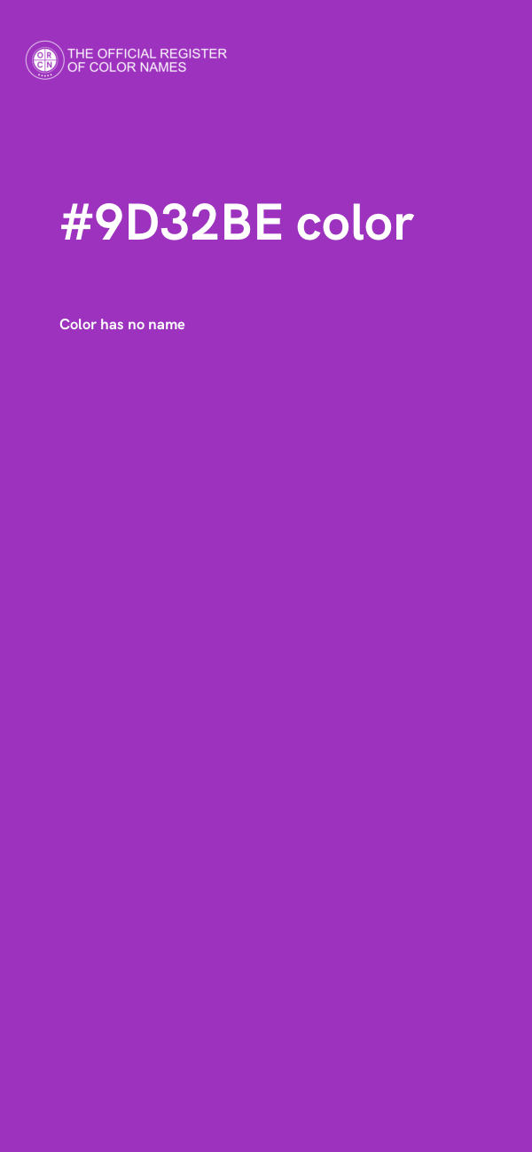 #9D32BE color image