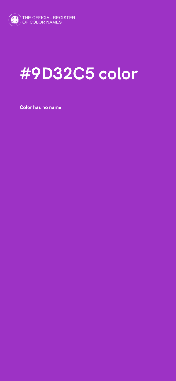 #9D32C5 color image