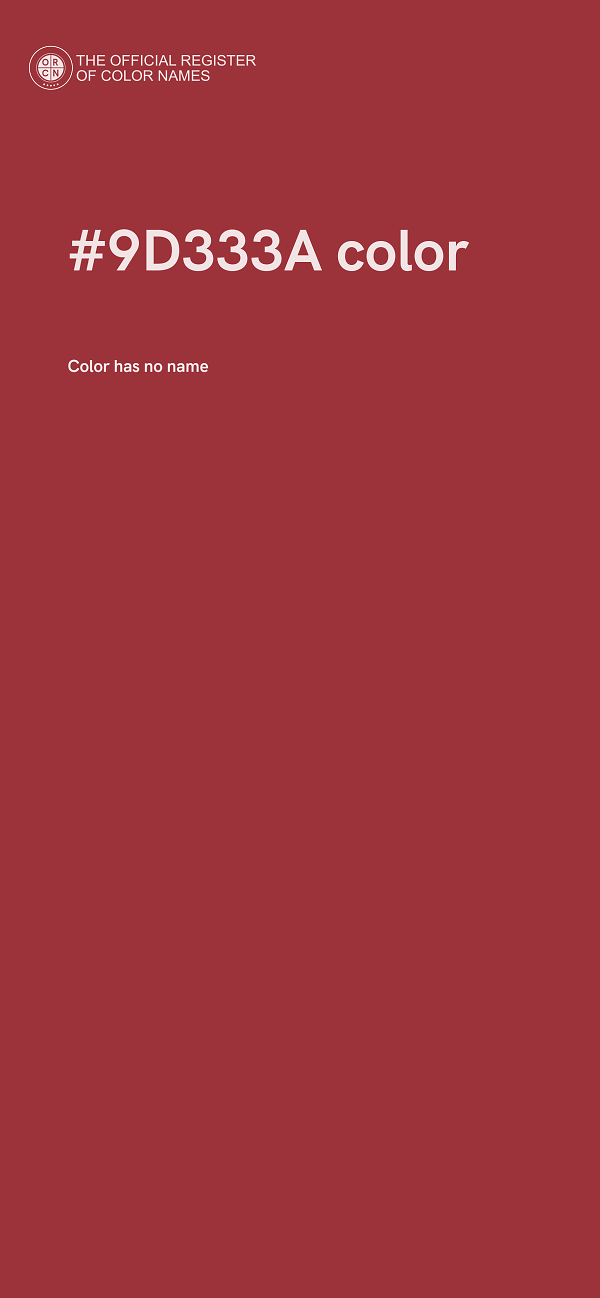 #9D333A color image