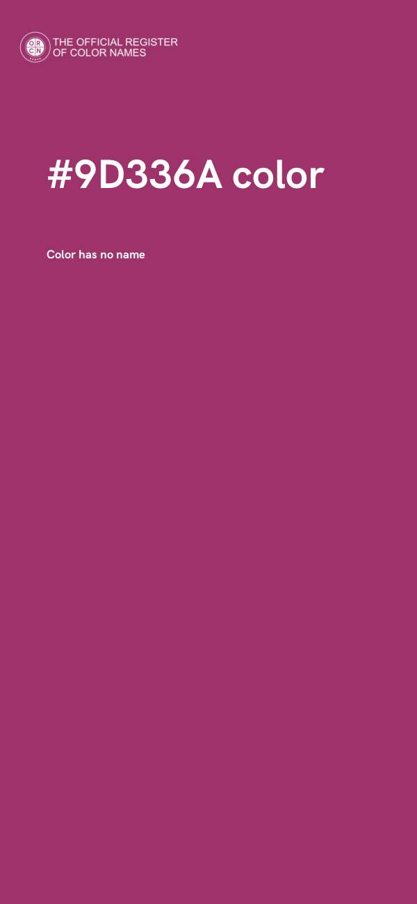 #9D336A color image