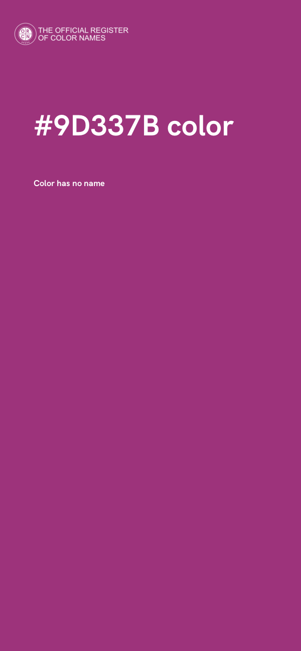 #9D337B color image
