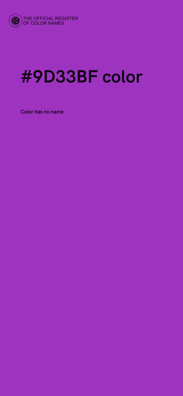 #9D33BF color image