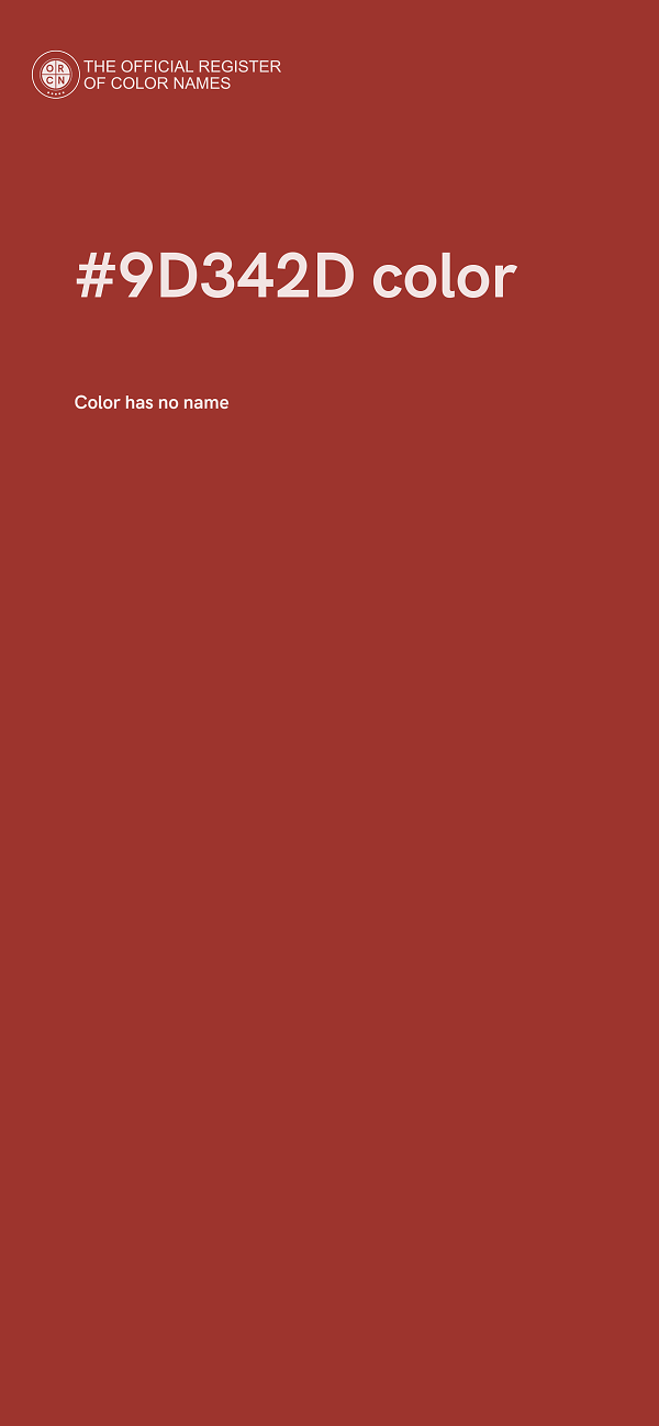 #9D342D color image