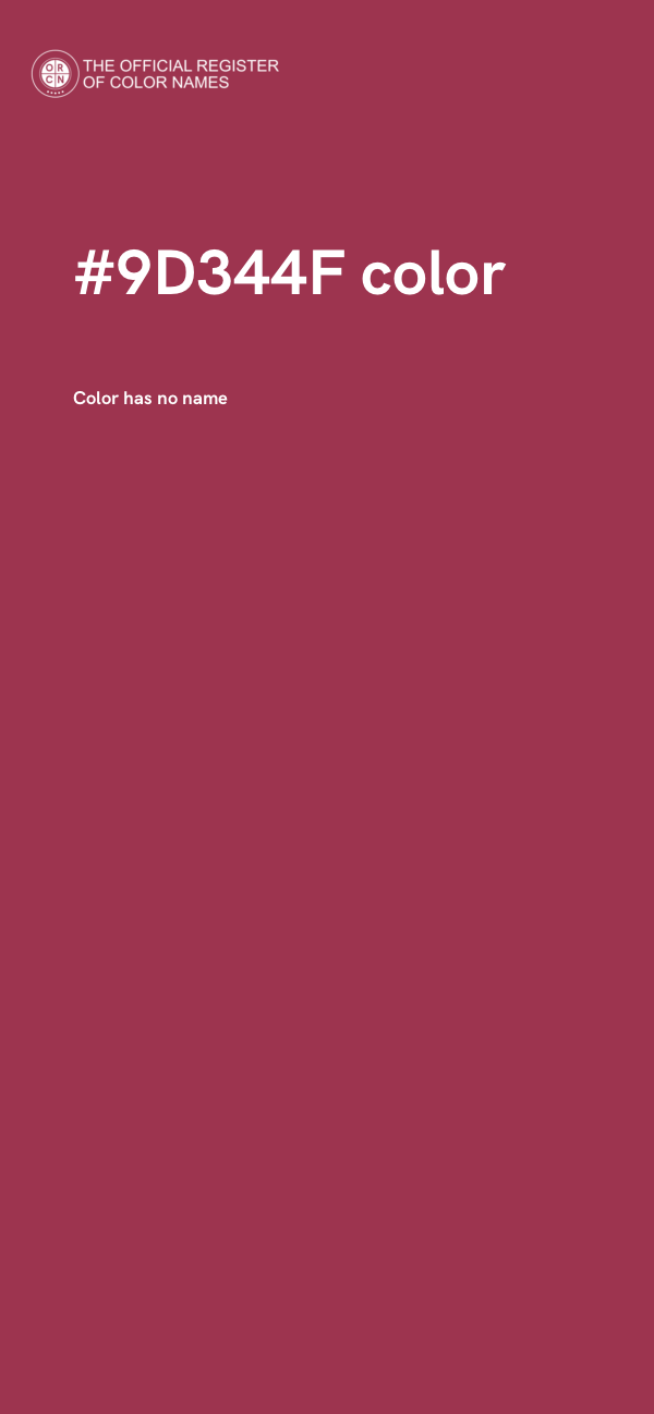#9D344F color image