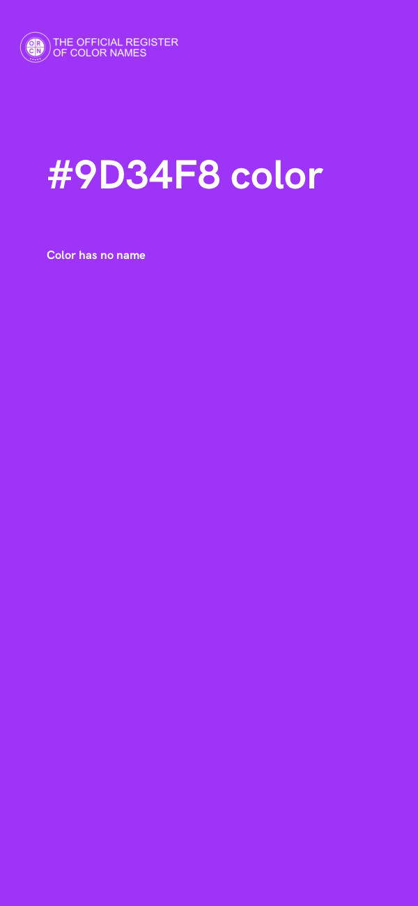 #9D34F8 color image