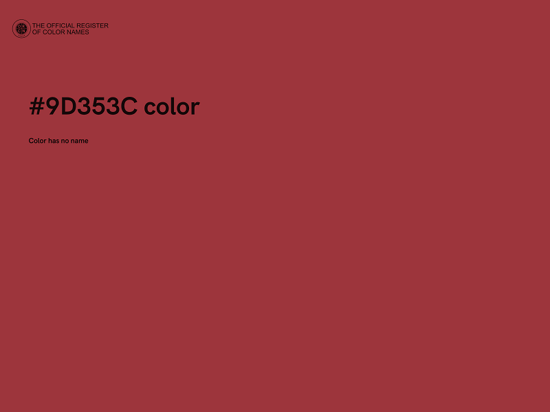 #9D353C color image