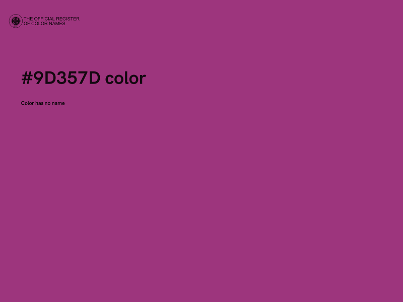 #9D357D color image