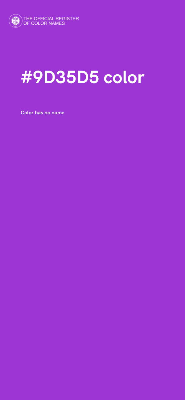 #9D35D5 color image