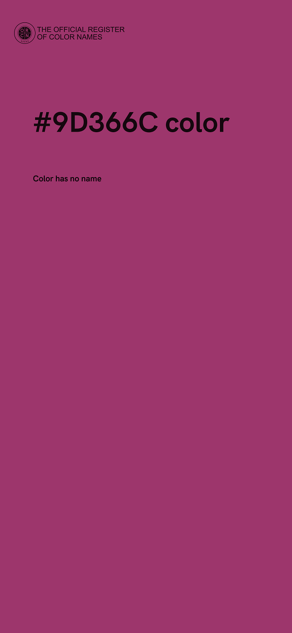 #9D366C color image