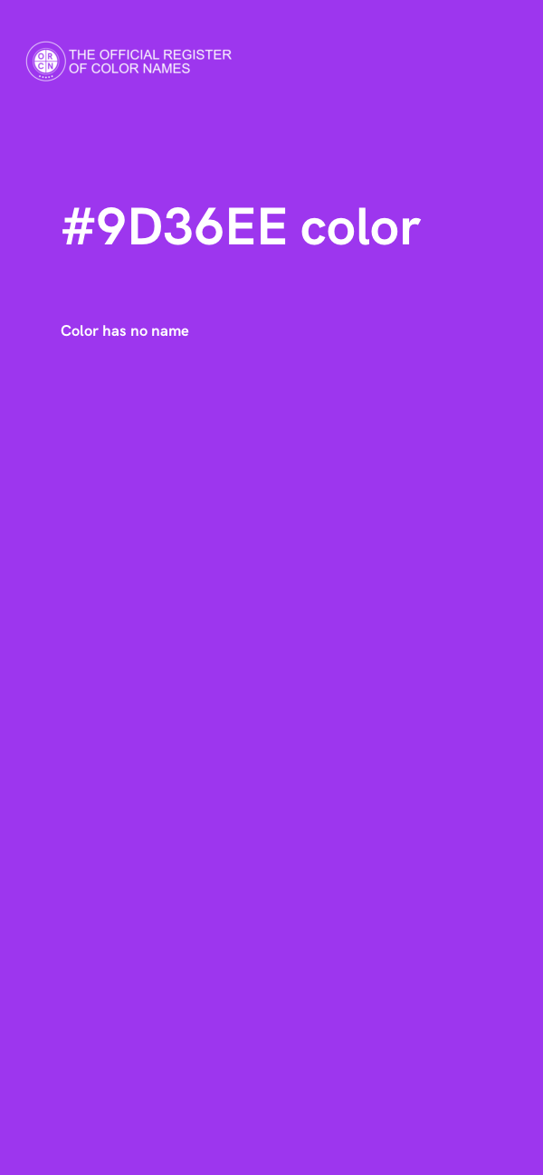 #9D36EE color image