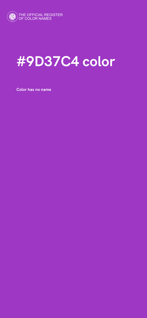 #9D37C4 color image